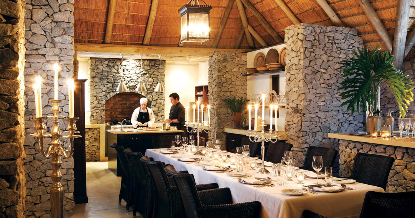 Londolozi Pioneer Camp dining are in Sabi Sands