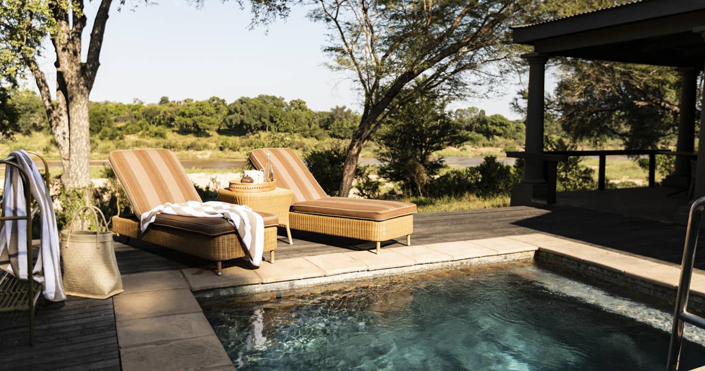 Enjoy a luxury safari at MalaMala - private plunge pool