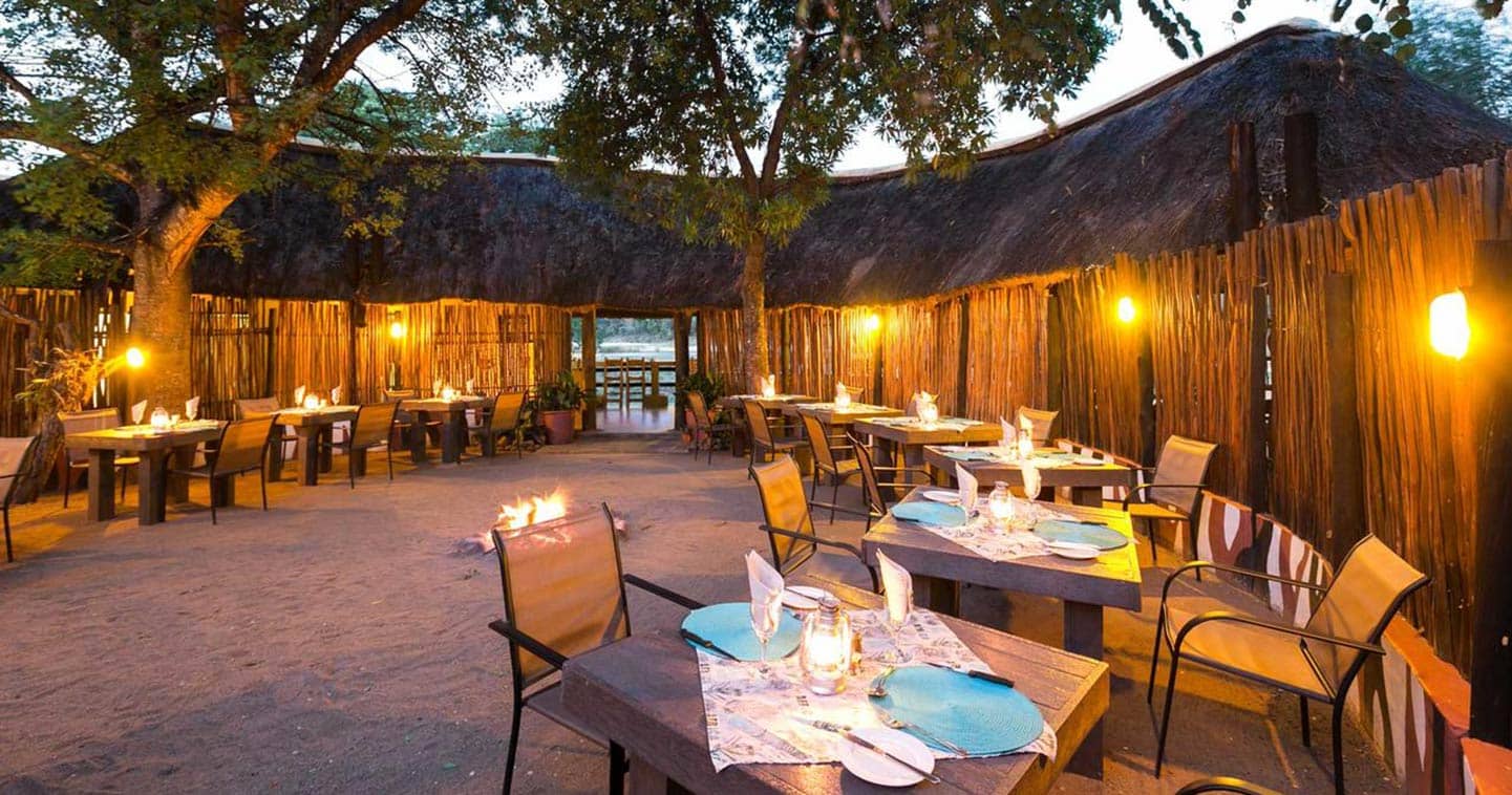 The boma at Umkumbe in Sabi Sands