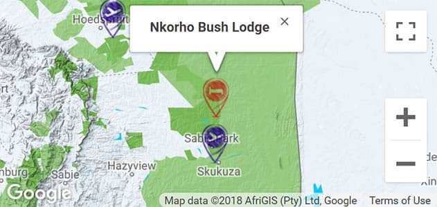 View Nkorho Bush Lodge on the map in Sabi Sands