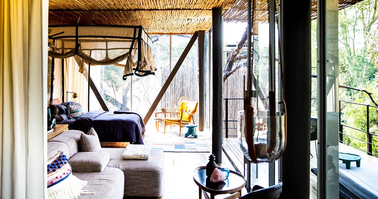 Singita Sweni Lodge luxury suite in Kruger
