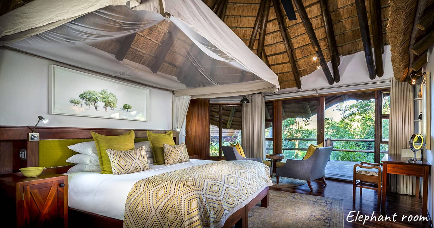 Ulusaba Safari Lodge bedroom in Sabi Sands