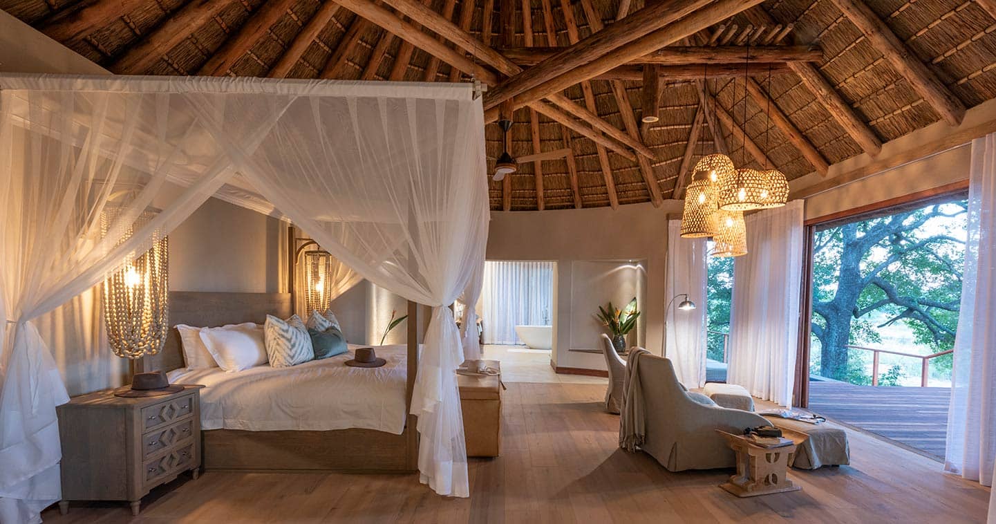 Dulini River Lodge bedroom in Sabi Sand