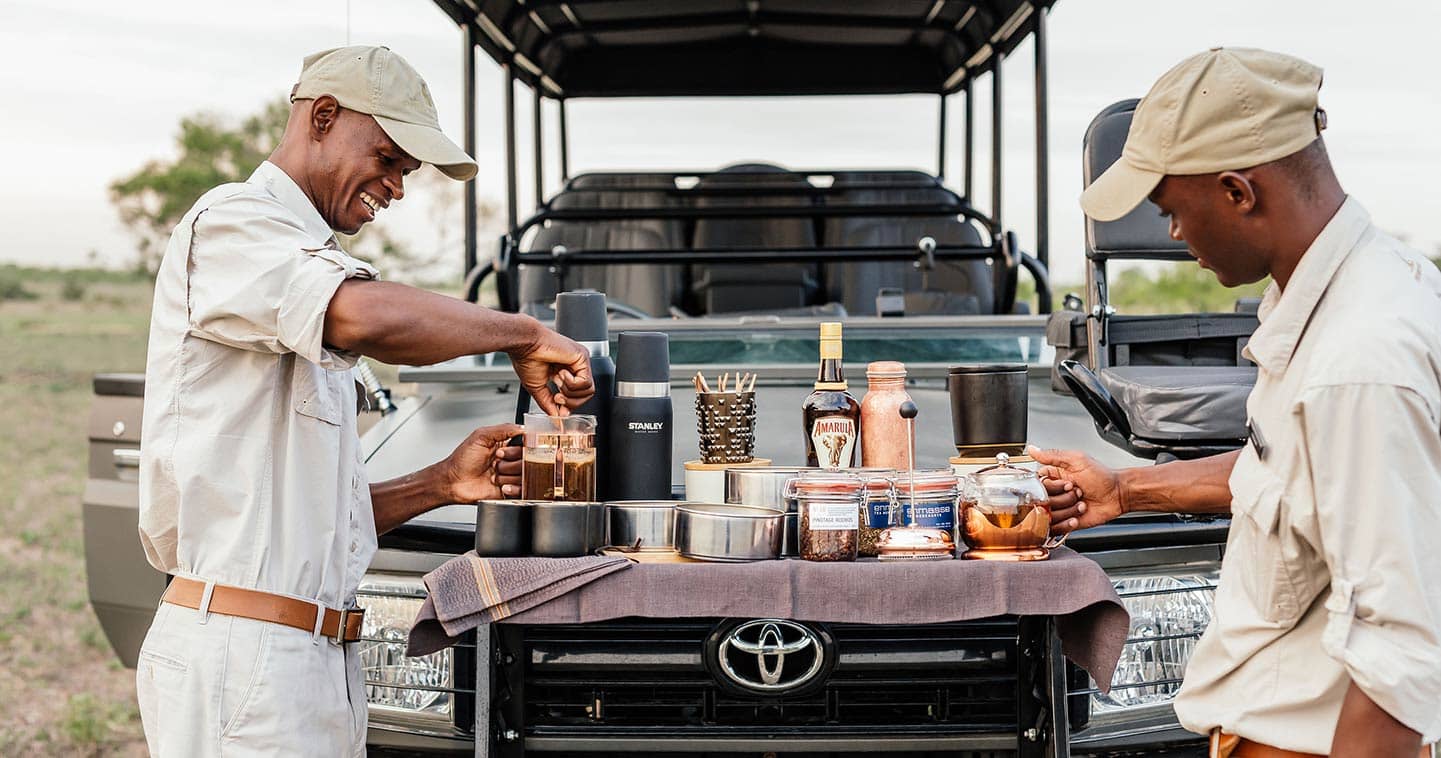 Cheetah Plains Lodge coffee stop- South Africa