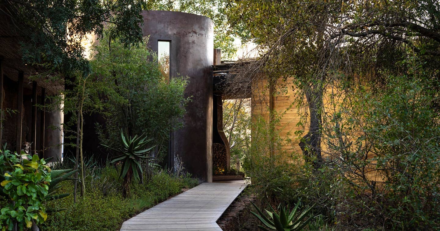 The entrance at Lebombo Lodge in Kruger