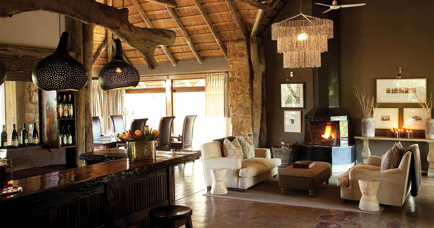 Leopard Hills lounge in Sabi Sands