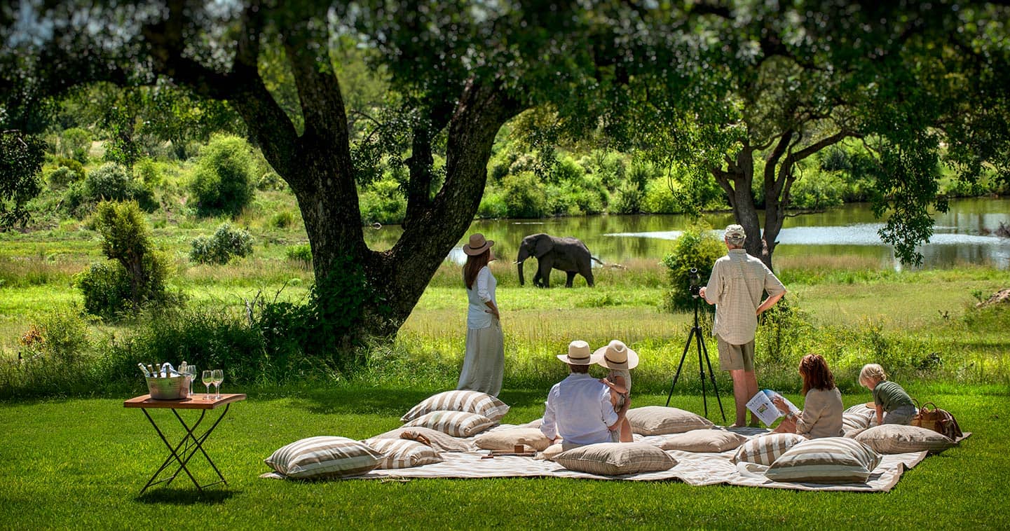 Lunch picnic in the Sabi Sands at Singita Castleton