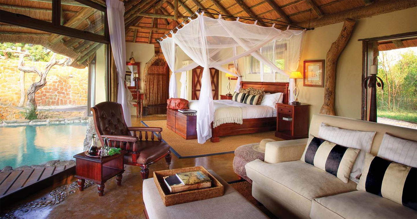 Leopard Hills luxury bedroom in Sabi Sands