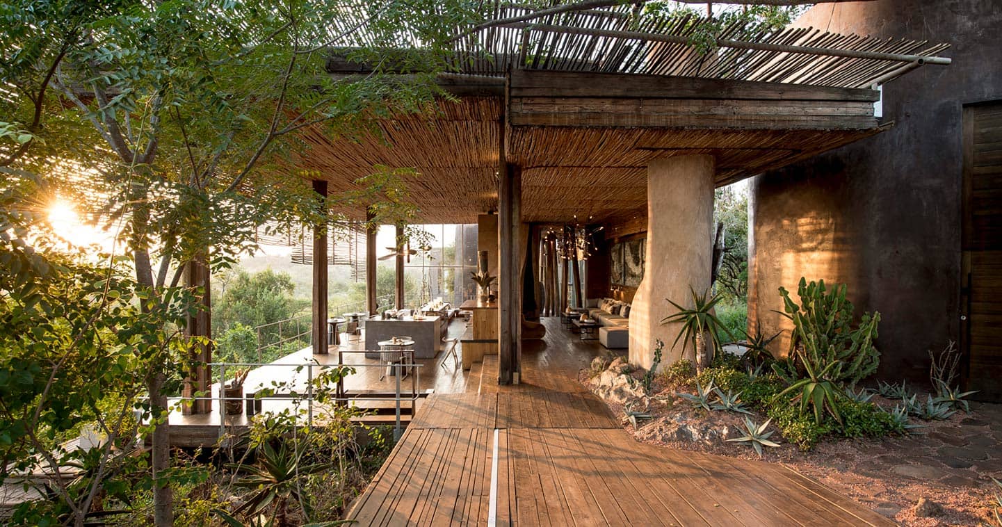 The main lounge area at Singita Lebombo