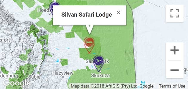 View Silvan Safari on the map in Sabi Sands