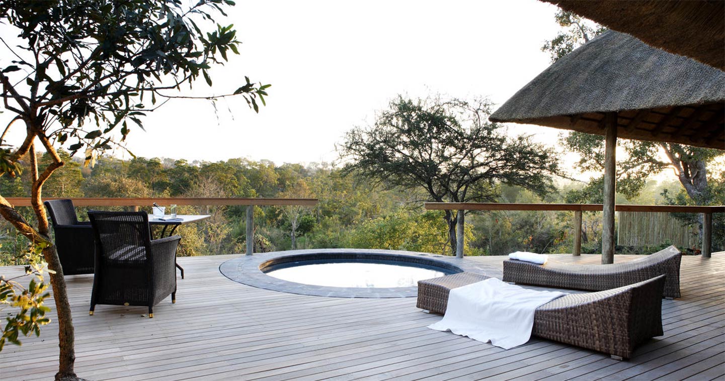 Plunge pool at Londolozi Pioneer