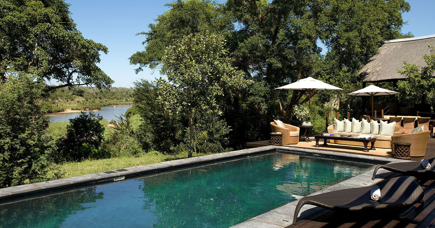 Lion Sands 1933 Lodge pool in Sabi Sands