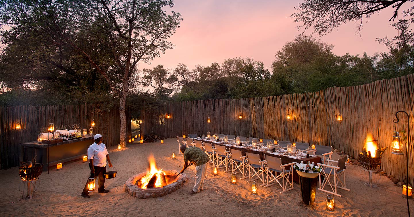 River Lodge boma - Dulini Game Reserve Sabi Sand