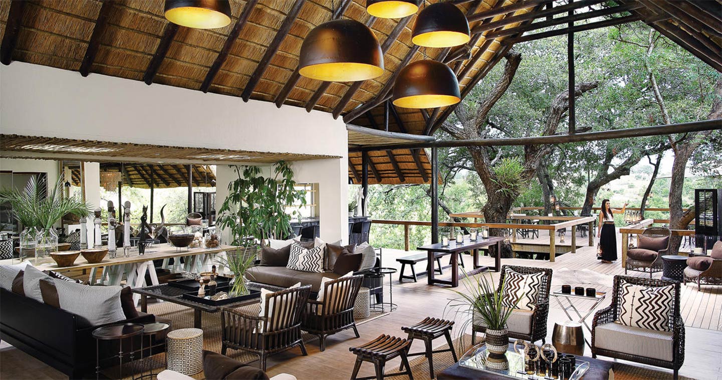 Sabi Sand Londolozi Tree Camp lounge area