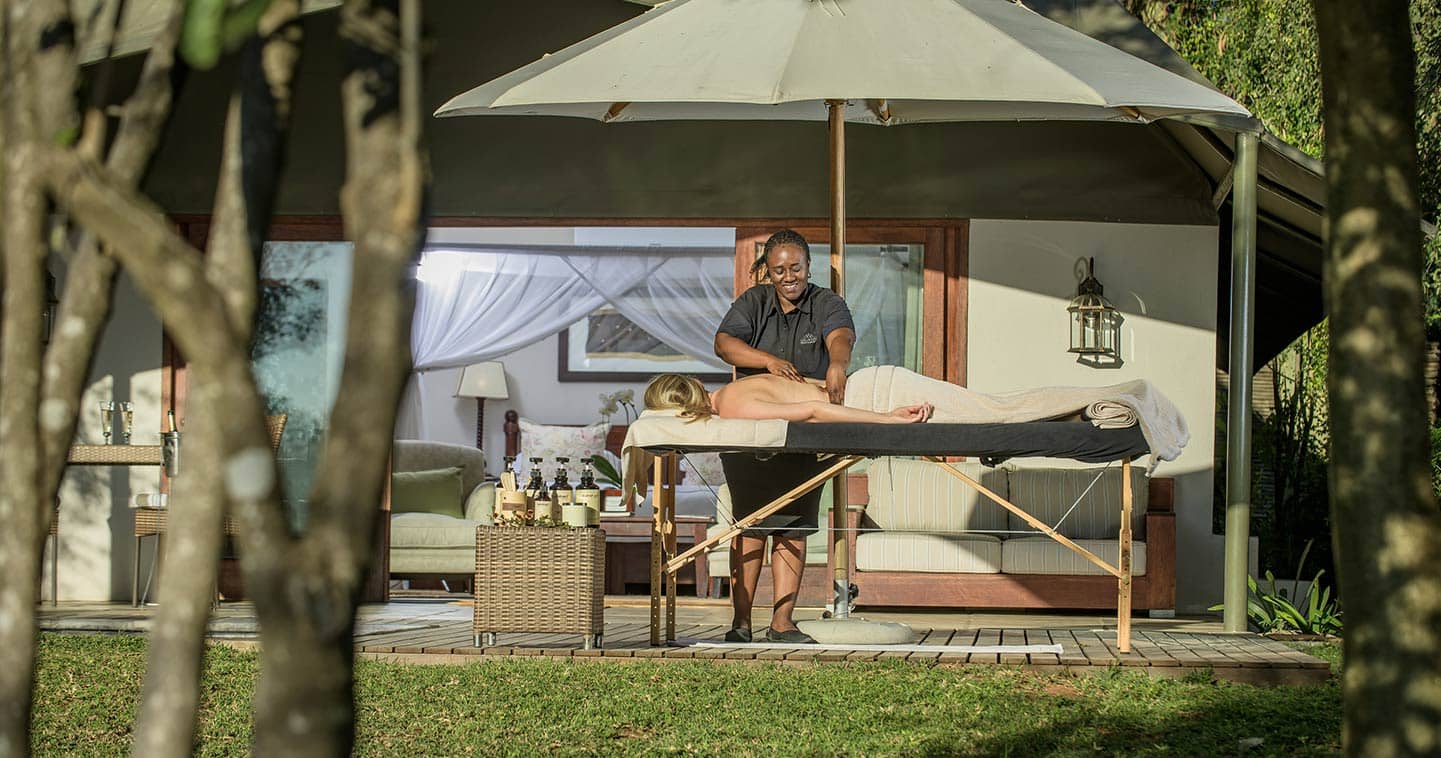 Spa treatment during a Sabi Sands safari at Savanna