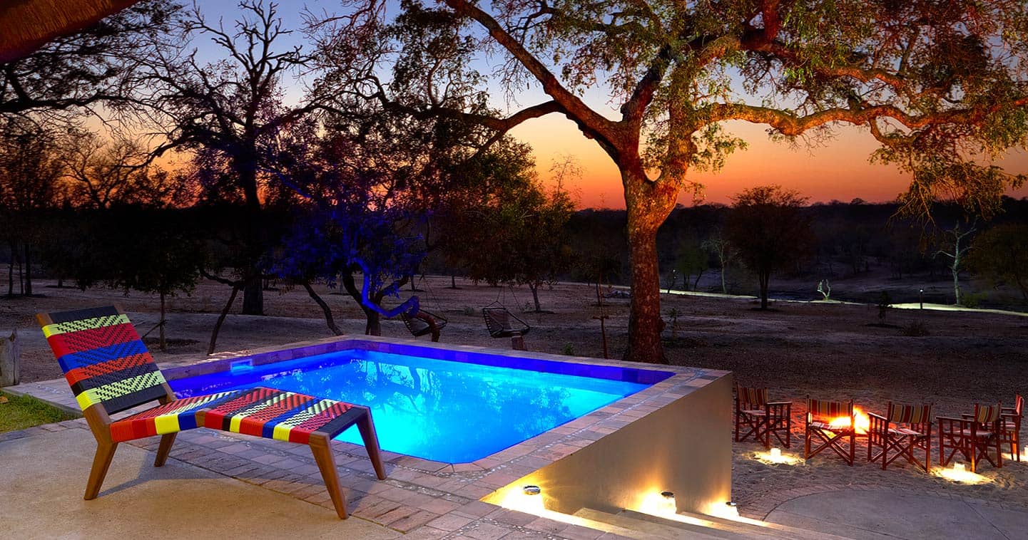 Swimming pool at Jaci's Sabi House